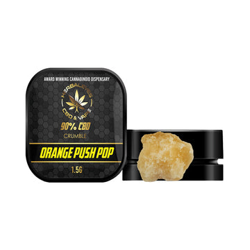 Herbaleyes 90% CBD Laranja Push Pop Dab Slabs - 1,5 g