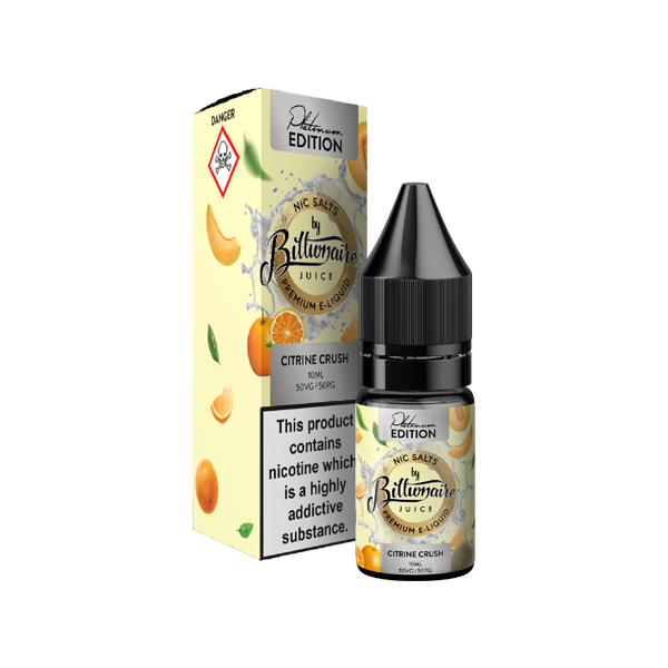 Sales de nicotina Billionaire Juice Platinum Edition de 10 mg (50 VG/50 PG)