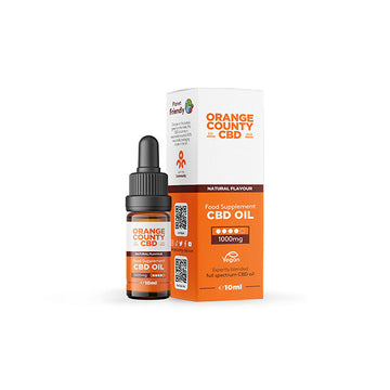 Óleo de CBD de espectro total Orange County CBD 1000mg - 10ml