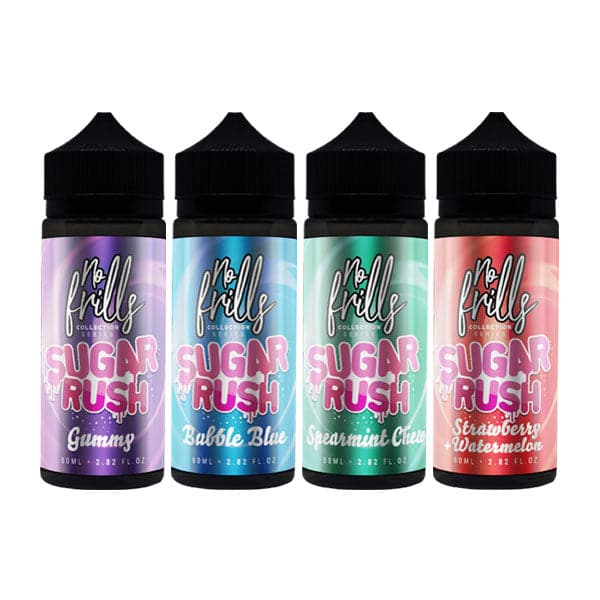 Coleção No Frills Sugar Rush 80ml Shortfill 0mg (80VG/20PG)