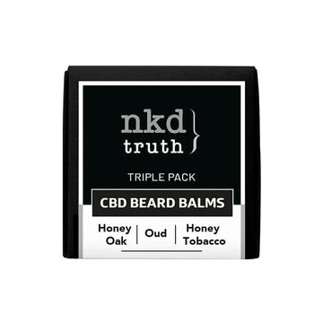 Conjunto de presente de bálsamo para barba especial com infusão de CBD NKD 300mg