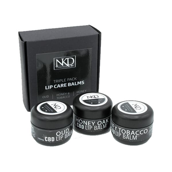 Set de regalo de bálsamo labial especial con infusión de CBD de 300 mg de NKD
