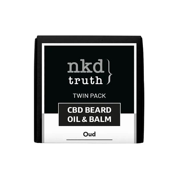Aceite y bálsamo para barba OUD NKD 150 mg CBD, paquete doble