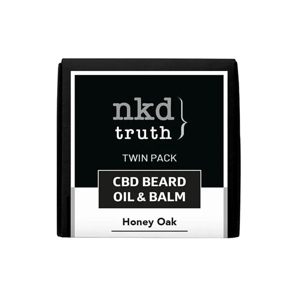Aceite para barba y bálsamo de roble y miel NKD 150 mg CBD, paquete doble