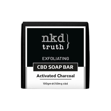 NKD 50mg CBD Barra de Sabão de Carvão Ativado 100g