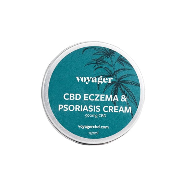 Crema para psoriasis y eczema Voyager con CBD de 500 mg (150 ml)