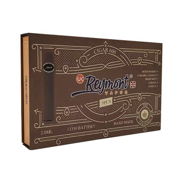 20mg Reymont Cigars 600 Caixa de presente descartável 5 unidades - 3000 Puffs