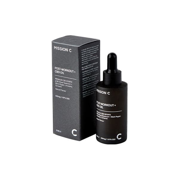 Aceite post-entrenamiento Mission C + CBD 500 mg - 30 ml