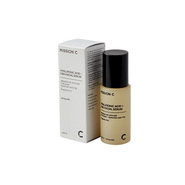 Suero facial con ácido hialurónico y CBD de 300 mg Mission C - 30 ml
