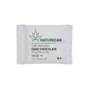 Naturecan 20mg CBD Infundido Chocolate Amargo 10g