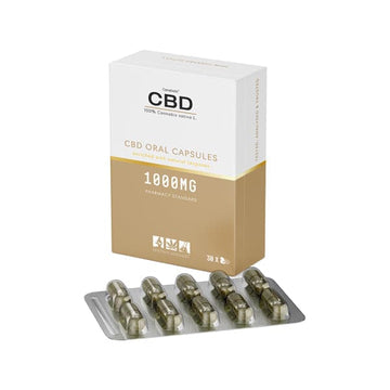 CBD by British Cannabis 1000mg CBD 100% Cannabis Cápsulas Orais - 30 Cápsulas