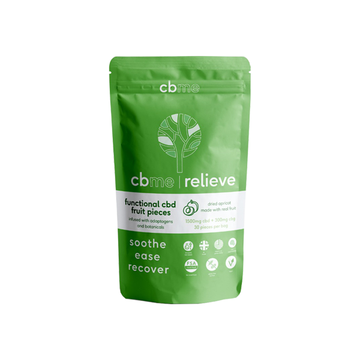 Trozos de albaricoque CBD Relieve de CBME, 1500 mg, 30 unidades