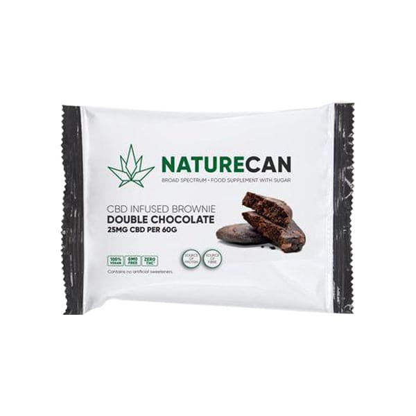 Naturecan 25mg CBD Brownie de Chocolate Duplo 60g