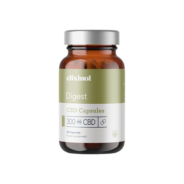 Cápsulas de CBD Digest Elixinol 300mg - 30 Cápsulas