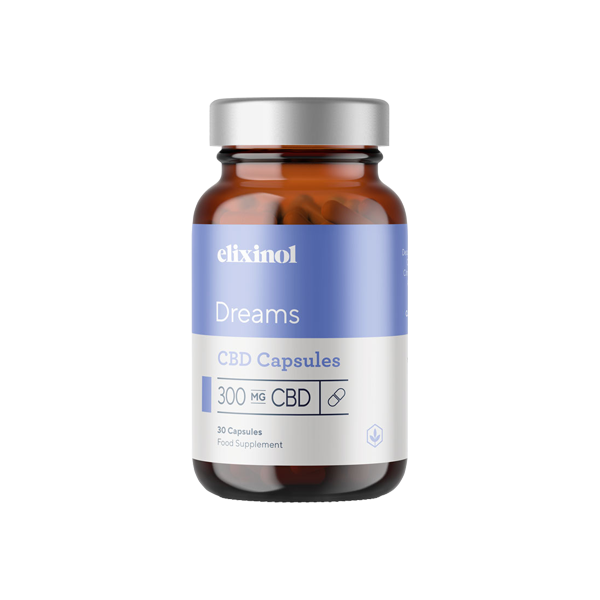 Cápsulas Elixinol 300mg CBD Dreams - 30 Cápsulas