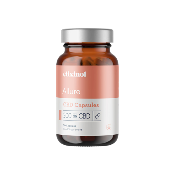 Elixinol 300mg, CBD Allure Cápsulas - 30 Cápsulas