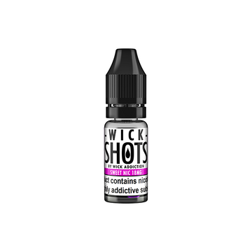 Disparo de mecha de adicción de 18 mg Disparo de mecha de nicotina dulce de 10 ml (70 VG/30 PG)