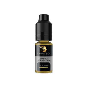 Inyección de CBD de amplio espectro de 500 mg de Cannatech, 10 ml (100 PG)