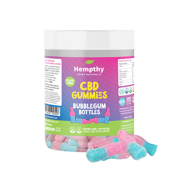 Frascos de chiclete CBD Hempthy 900mg - 30 peças