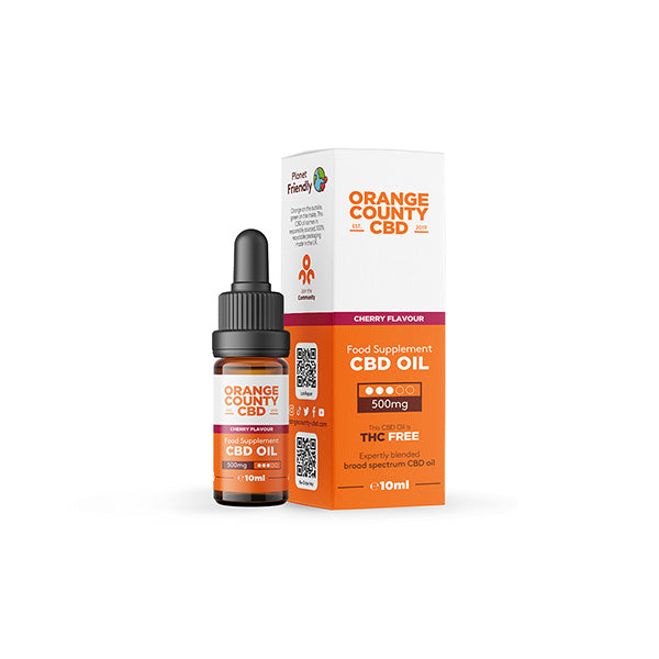 Óleo de CBD de amplo espectro Orange County CBD 500mg - 10ml
