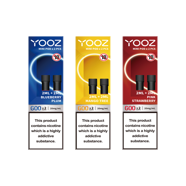 Cápsulas de repuesto Yooz Mini, 2 unidades, 2 ml