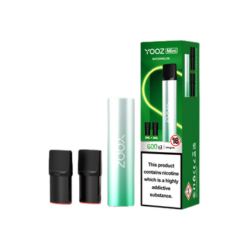 Dispositivo recargable Yooz Mini de 20 mg y cápsulas para vapear x2 600 bocanadas (COMPRE 5 Y OBTENGA 1 GRATIS)