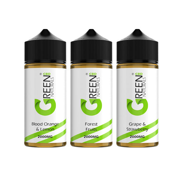 Líquido para vapear CBD de 2000 mg de Green Naturals, 100 ml (50 PG/50 VG)