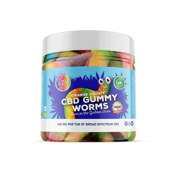 Orange County 400mg CBD Gummy Worms - Pacote Pequeno