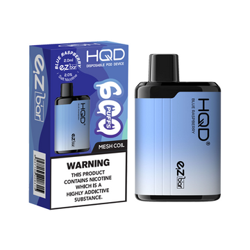 20mg HQD EZ Bar Dispositivo descartável para vaporização 600 Puffs