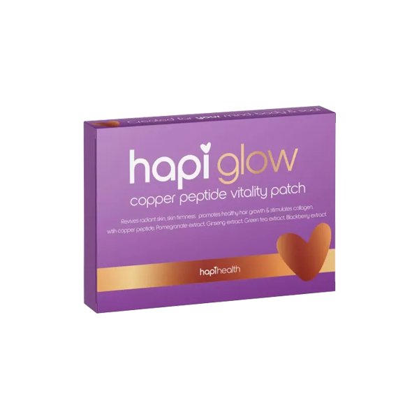 Parches de vitalidad con péptidos de cobre Hapi Glow: 30 parches