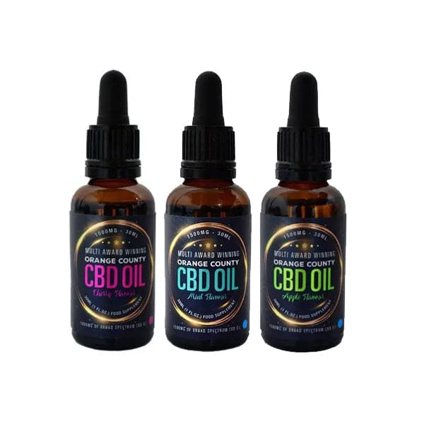 Óleo de tintura com sabor de CBD 1500mg Orange County 30ml