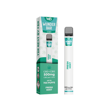 Wunderbar 500mg CBD + CBG Disposable Vape Device 700 Puffs