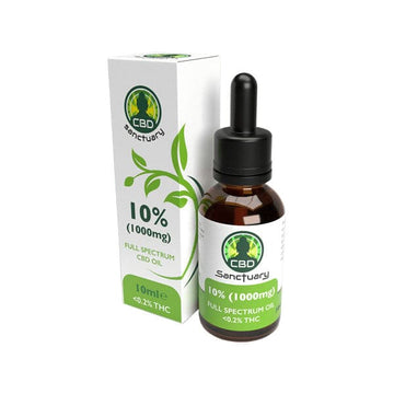 CBD Sanctuary 1000mg CBD Óleo de espectro total - 10ml