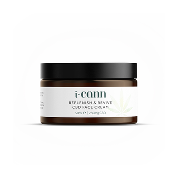 i-Cann Replenish &amp; Revive: Creme facial CBD 250mg - 50ml