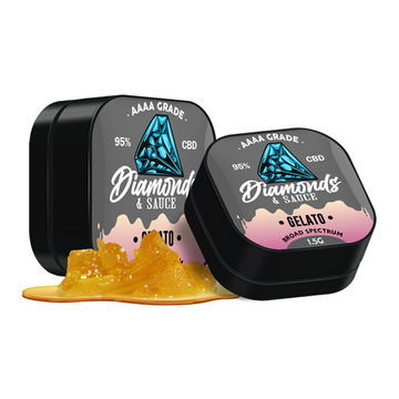 Destilado CBD de amplo espectro Diamonds &amp; Sauce 95% - 1,5 g