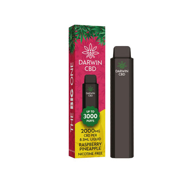 Dispositivo de vapeo desechable Darwin The Big One 2000 mg CBD 3000 bocanadas