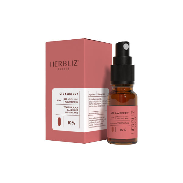 Herbliz Spray bucal con CBD de espectro completo al 10 % - 10 ml