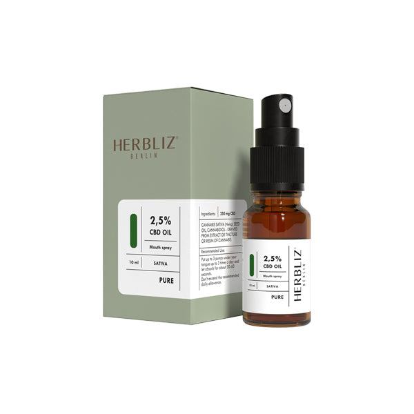 Spray bucal Herbliz 2,5% CBD puro - 10ml