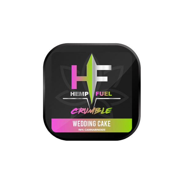 Pastel de bodas crumble de CBD de amplio espectro al 85 % de Hemp Fuel - 1 g