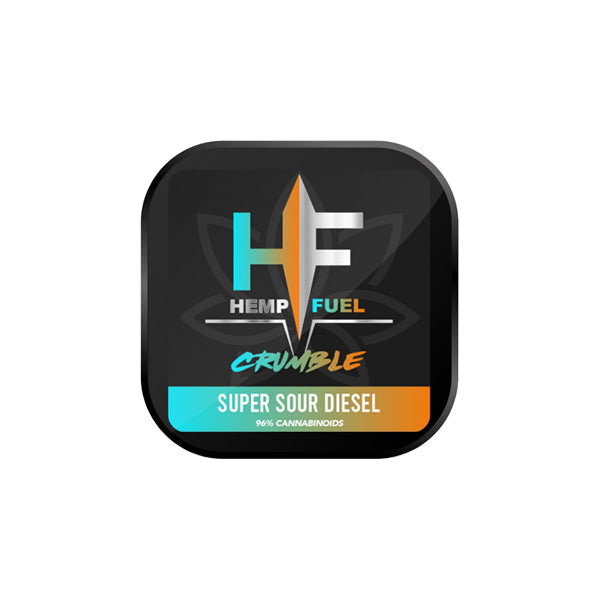 Combustible de cáñamo 85 % CBD de amplio espectro Crumble Super Sour Diesel - 1 g