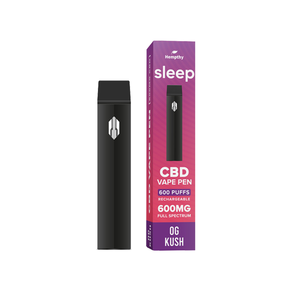 Caneta Vape Descartável Hempthy 600mg CBD 600 Puffs