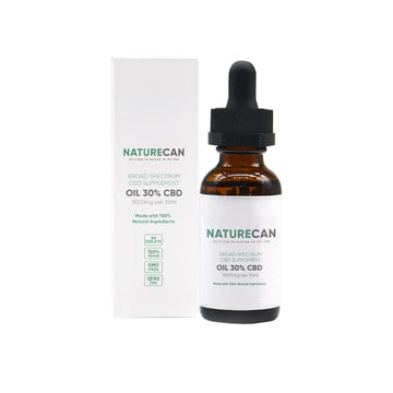 Naturecan 30% 9000mg CBD Óleo MCT de amplo espectro 30ml