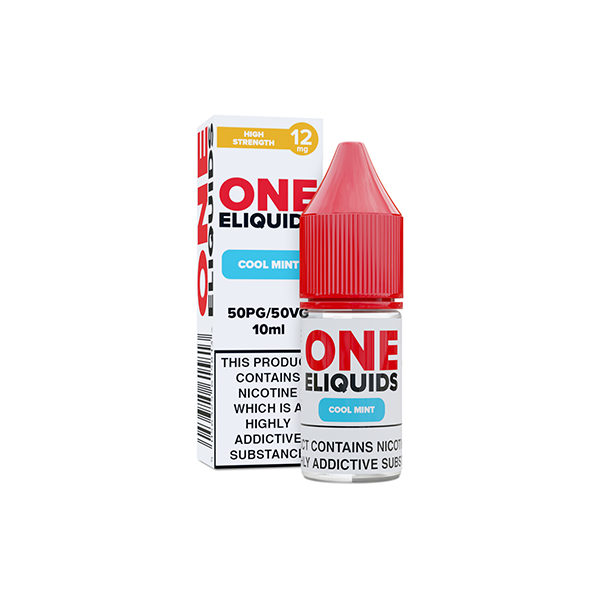 Líquido electrónico One de 12 mg con sabor a nicotina, 10 ml (50 VG/50 PG)