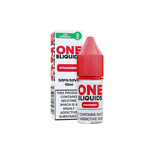 Líquido electrónico One de 3 mg con sabor a nicotina, 10 ml (50 VG/50 PG)