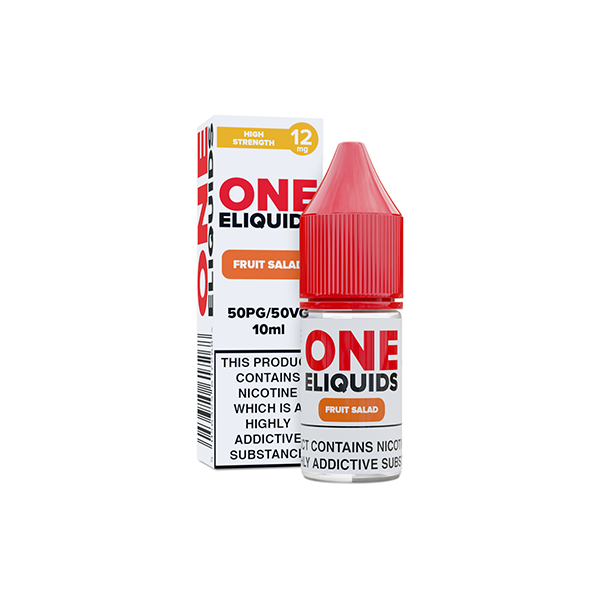 Líquido electrónico One de 12 mg con sabor a nicotina, 10 ml (50 VG/50 PG)