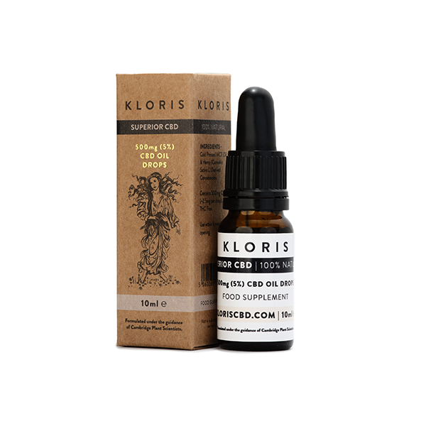 Kloris 500mg (5%) Gotas de Óleo CBD - 10ml