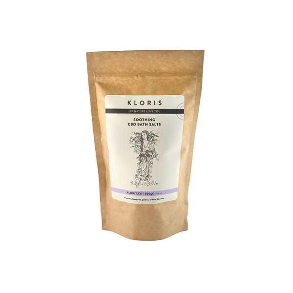 Sales de baño calmantes con CBD Kloris 1200 mg - 500 g