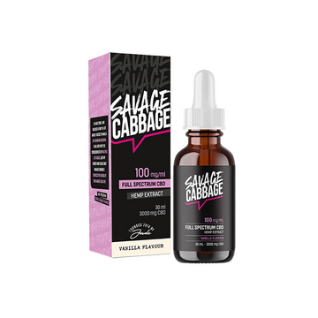 Aceite de CBD de repollo salvaje 3000 mg sabor vainilla 30 ml