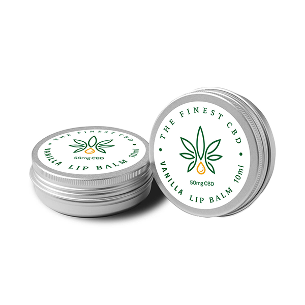 The Finest Balm 50mg CBD Baunilha Lip Balm Lata - 10ml