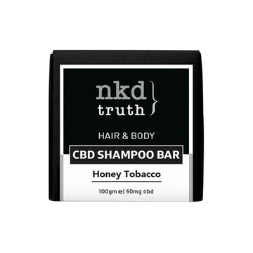 NKD 50mg CBD Especialidade Corpo &amp; Cabelo Shampoo Bar 100g - Honey Tobacco